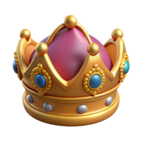 acclaimed industrial A single, ornate crown adorned with jewels. NO BACKGROUND with Transparent Background. sharp png