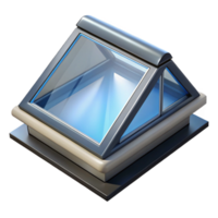 alluring tranquil urban Skylight, modern design, energy-efficient glass. NO BACKGROUND with Transparent Background. luxury png