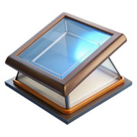 distinguished vintage Skylight, modern design, energy-efficient glass. NO BACKGROUND with Transparent Background. high quality png
