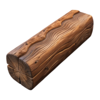 captivating classic Wooden beam, structural timber, rustic texture. NO BACKGROUND with Transparent Background. genuine png