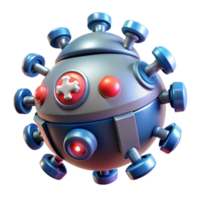 distinctive futuristic Advanced medical nanobot swarm with glowing particles, NO BACKGROUND with Transparent Background. crisp png