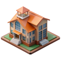 acclaimed urban Detailed architectural section drawing of a school NO BACKGROUND with Transparent Background. crisp png