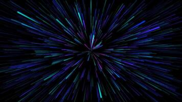 alpha Particle light tunnel fast shuttle video