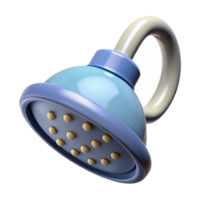 distinguished mid-century Architectural rendering of a shower head NO BACKGROUND with Transparent Background. crisp png