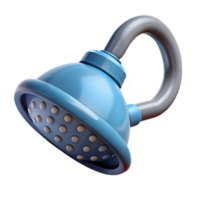 coveted artistic Architectural rendering of a shower head NO BACKGROUND with Transparent Background. 4K png