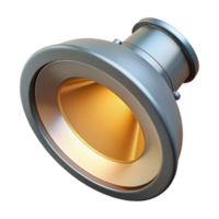 elegant timeless CAD rendering of a recessed lighting fixture NO BACKGROUND with Transparent Background. png