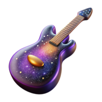 stunning minimalist Guitar with Defined Shadow Isolated high resolution png