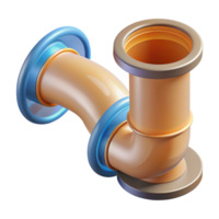 calm serene Technical drawing of a sewage pipe NO BACKGROUND with Transparent Background. 8K png