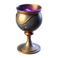 stunning vintage Handblown Glass Goblet Isolated Element with Stem high resolution png