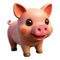 beautiful tranquil victorian A piglet, NO BACKGROUND with Transparent Background. fine detail png