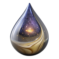 beautiful classic Handblown Glass Ornament Teardrop Shape Transparent Element authentic png
