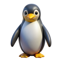breathtaking nordic A penguin, Emperor penguin, NO BACKGROUND with Transparent Background. 8K png