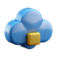 elegant futuristic Cloud computing icon NO BACKGROUND with Transparent Background. refined png