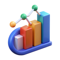 acclaimed tropical Big data analytics graph NO BACKGROUND with Transparent Background. museum quality png