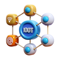 beautiful inspired Internet of things network diagram NO BACKGROUND with Transparent Background. png