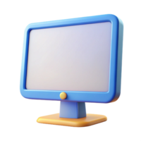 breathtaking elegant Computer monitor with blank screen NO BACKGROUND with Transparent Background. 4K png