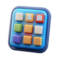 dramatic surreal Smartphone app icon set NO BACKGROUND with Transparent Background. handcrafted png