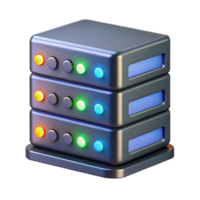 dazzling reflective vintage Server rack with blinking lights NO BACKGROUND with Transparent Background. top-tier png
