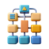 calm fascinating Machine learning algorithm flowchart NO BACKGROUND with Transparent Background. impeccable png