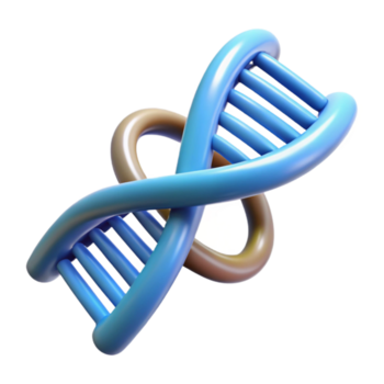 cobiçado boêmio biotecnologia dna Duplo hélice não fundo com transparente fundo. refinado png