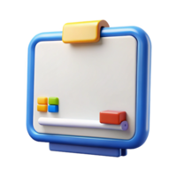 dynamic vibrant Educational technology interactive whiteboard NO BACKGROUND with Transparent Background. flawless png
