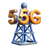beautiful mid-century Communication technology 5G tower NO BACKGROUND with Transparent Background. original png