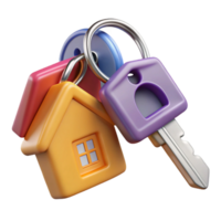 beautiful unforgettable Set of house keys, NO BACKGROUND with Transparent Background. png