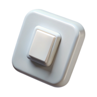 celebrated gothic Light switch, white, NO BACKGROUND with Transparent Background. authentic png