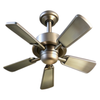 dramatic dramatic Ceiling fan, brushed nickel, NO BACKGROUND with Transparent Background. museum quality png