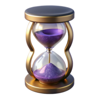 stunning abstract Hourglass with Falling Sand Front View Isolated original png
