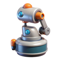 dazzling energetic futuristic Advanced robotic probe with retractable sensors NO BACKGROUND with Transparent Background. high quality png