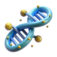 enchanting abstract Alien DNA strand with glowing nucleotides NO BACKGROUND with Transparent Background. exclusive png