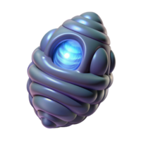 alluring sought-after Alien cocoon with pulsating light NO BACKGROUND with Transparent Background. png