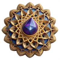 impressive modern Intricate Crochet Doily Cutout Element high resolution png