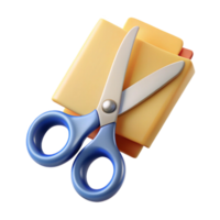 breathtaking bold art deco Pair of scissors cutting paper. NO BACKGROUND with Transparent Background. sharp png