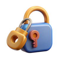 breathtaking dynamic creative Key unlocking a lock. NO BACKGROUND with Transparent Background. 8K png