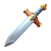 celebrated modern Excalibur, King Arthur's legendary sword. NO BACKGROUND with Transparent Background. sharp png