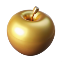 dynamic stunning Golden Apple of Discord. NO BACKGROUND with Transparent Background. impeccable png