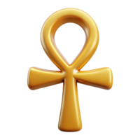 alluring minimalist Ankh, Egyptian symbol of life. NO BACKGROUND with Transparent Background. crisp png