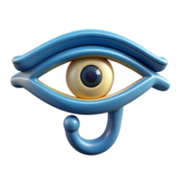 alluring memorable Eye of Horus, Egyptian symbol of protection. NO BACKGROUND with Transparent Background. png