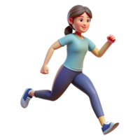 elegant signature Woman, running, NO BACKGROUND with Transparent Background. png