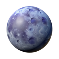 breathtaking whimsical rustic A single, realistic full moon. NO BACKGROUND with Transparent Background. perfect clarity png