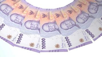 Shining Looping Design 10000 Rupiah Curency of Indonesia video