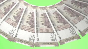 51 Shapely Looping Design 500 Rupee Curency of India video