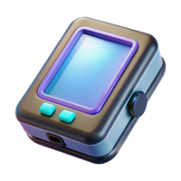 acclaimed victorian Advanced translator device with glowing screen, NO BACKGROUND with Transparent Background. premium png