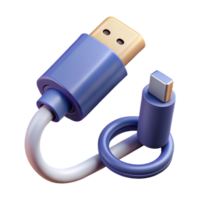 deslumbrante se destacarem dados cabo com usb-c conector não fundo com transparente fundo. png