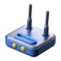 calm stunning Wireless router with antennas NO BACKGROUND with Transparent Background. detailed png