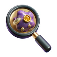 impressive rustic Magnifying Glass Over Bacteria Transparent high quality png