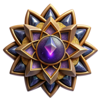 dramatic traditional Mandala Symbol Highlighted Isolated original png