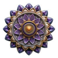 magnificent rustic Mandala with Concentric Circles and Radial Symmetry Cutout png
